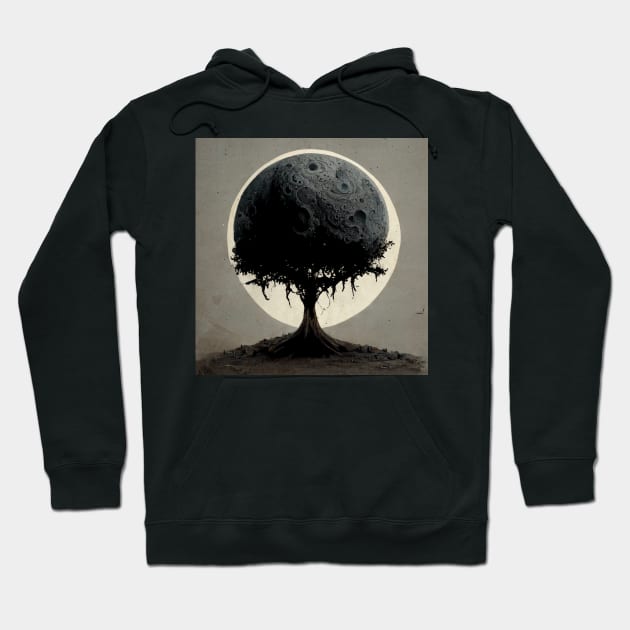 Moon Tree and Sun Hoodie by sirebral